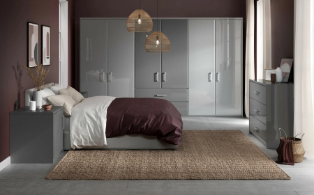 Elevate Your Bedroom with a Stylish Grey Wardrobe Set
