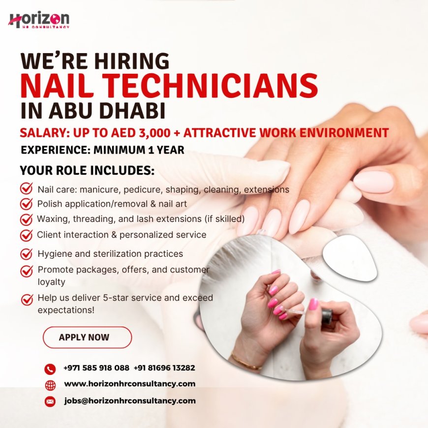 We are Hiring a Professional Nail Technicians!