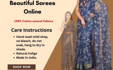 Buy Hand Block Printed Sarees Online