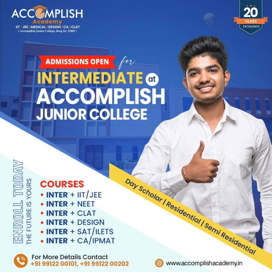Best BIPC College with NEET Coaching | Shamshabad | Hyderabad - Accomplish Academy