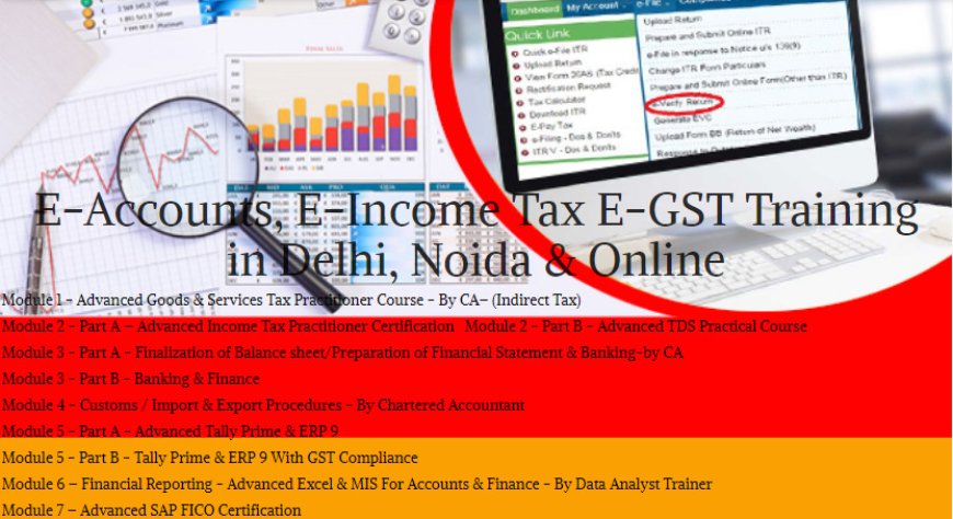 Finance + Accounting Course in Delhi, Taxation and GST Course in Delhi, 100% Job Guarantee, Free SAP HANA Finance Course